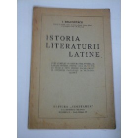 ISTORIA LITERATURII LATINE  -  I. DIACONESCU